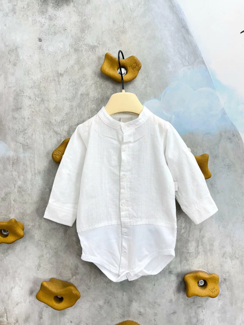 Body Branco com Camisa - Anjos Baby
