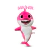 Peluche Baby Shark Rosa (20cm) - comprar online