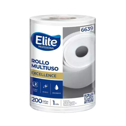 ELITE ROLLO COCINA PRO MULTIUSO 200 PAÑOS X UN