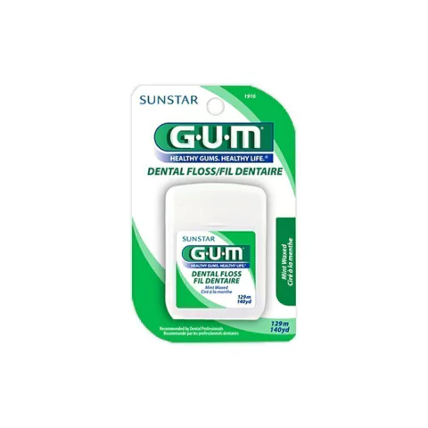 GUM DENTALFLOS MENTA C/CERA 129M HIL DEN
