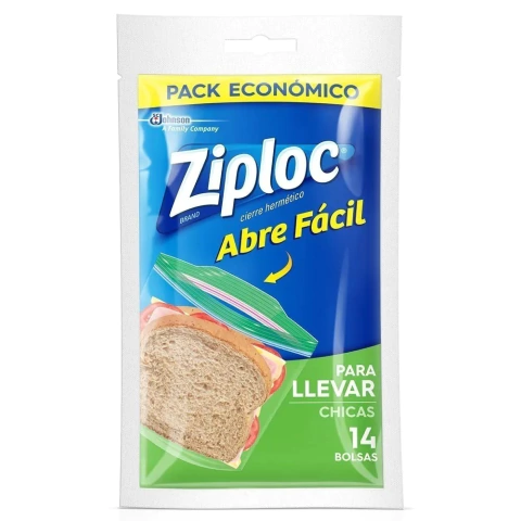 BOLSA ZIPLOC CHICA 16.5 *14.9 CM X 14UN