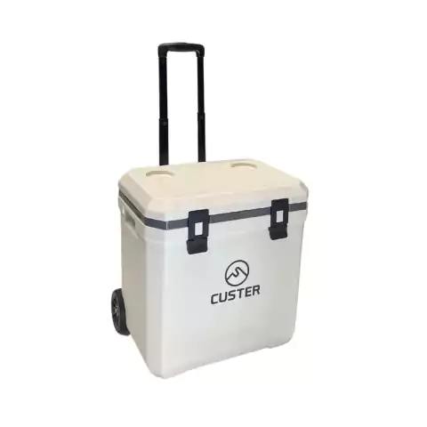 CUSTER - HELADERA CONSERVADORA 36L BLANCO C/RUEDAS Y MANIJA