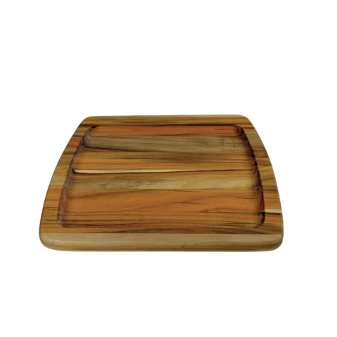 TROMEN TABLA MADERA TECA P/ SERVIR 30.5 x 25.4 x 1.9 cm - comprar online