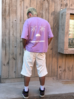 Remera Boxy Sunset Lila - tienda online