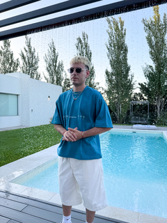 Remera Boxy Sunset Cyan - STUDIO 1997