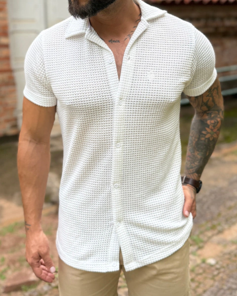 Camisa Atacama Branca Texture - Riviera Clothing - comprar online