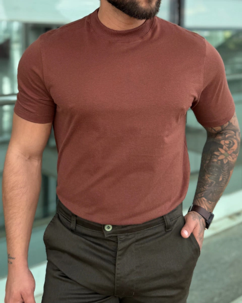 T-Shirt Marrom Gola Média- Beach Store - comprar online