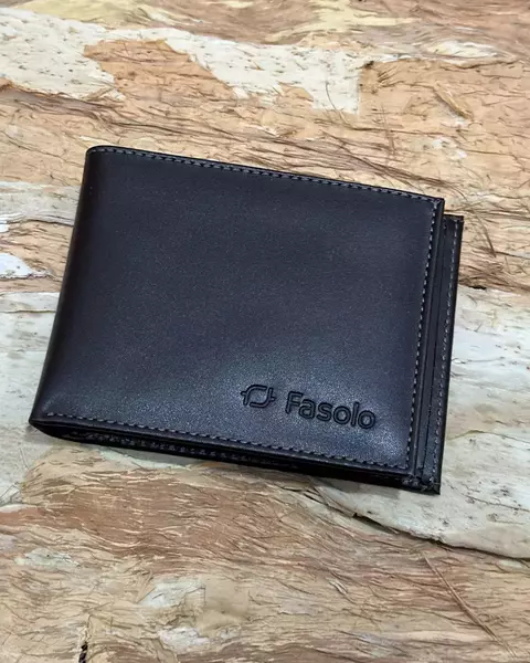 Carteira Marrom Brilhante – Fasolo