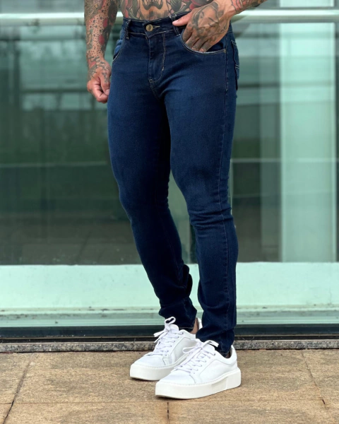 Calça Jeans Confort Azul Lisa – PRS