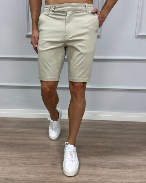 Bermuda Alfaiataria Bege – True Hero - comprar online