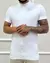 Camiseta Gola Alta Branca- Riviera Clothing