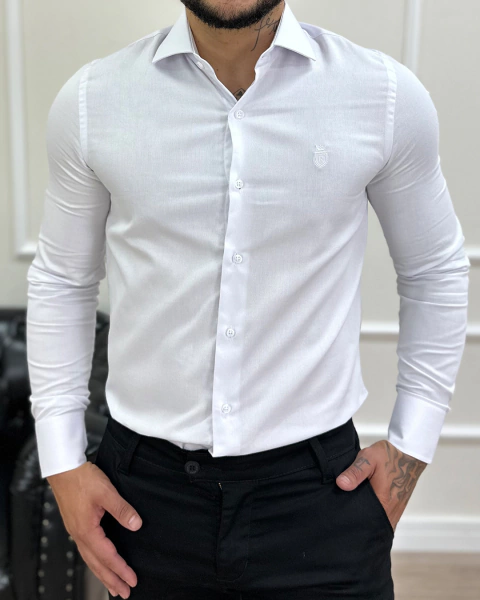 Camisa Social Slim Branca – R. Maccari
