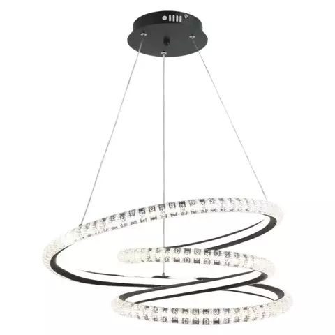 Pendente Led 70W:Preto Tam:550*h1200mm/ Alum+Silicone-Led 3Cores- Dimerizável c/ controle AC:85-265V