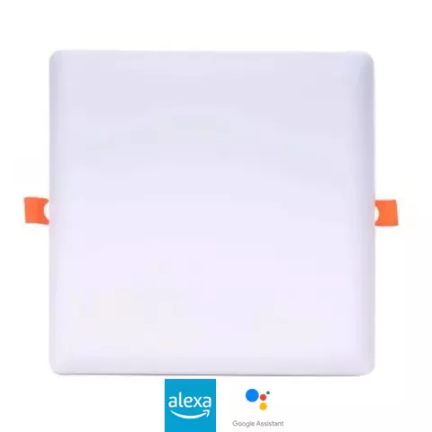 Painel 36w Borda Ifinita Smart Quadrado 6500k BF Luz Branca Bivolt Embuled