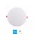 Painel 24w Borda Ifinita Smart Redonda 6500k BF Luz Branca Bivolt Embuled