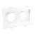 Spot Embutir Mr16 Duplo Quadrado Branco Recuado Dicroica Gu10