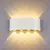 Arandela LED 8W Lente 8 Fachos 3000K Externa Bivolt Branca