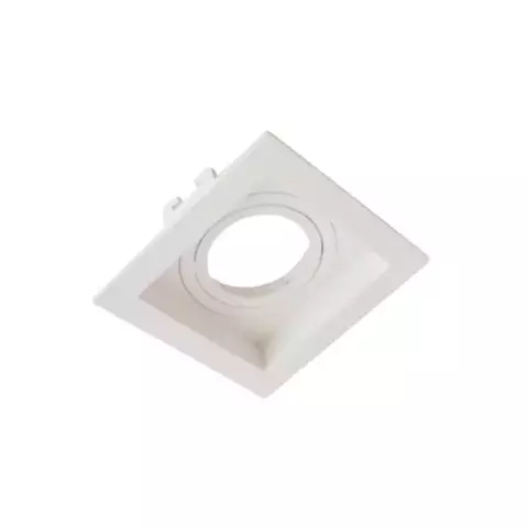 Spot Embutir Mr16 Quadrado Branco Recuado Dicroica Gu10
