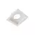 Spot Embutir Mr16 Quadrado Branco Recuado Dicroica Gu10