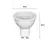 Lâmpada Dicroica Led 6,5w 2700k Mr16 Gu10 Branco Quente - Lummier LED 