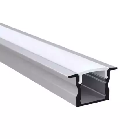 Perfil de Led Embutir em Aluminio com Difusor 24mm x 14mm 2Metros