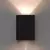 Arandela de Parede Facho Duplo LED 4W Externa e Interna 3000K Luz Quente Bivolt Preta - comprar online