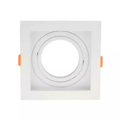 Spot Embutir Par20 Quadrado Branco Recuado E27
