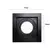 Spot Embutir AR111 Quadrado Preto Recuado gu10 - Lummier LED 