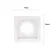Spot Embutir Par30 Quadrado Branco Recuado E27 - Lummier LED 