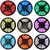 Fita Led RGB 60Leds 12V 5/m 9w/M C/Silicone Colorida 16 Cores C/Controle - comprar online