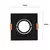 Spot Embutir AR70 Quadrado Preto Recuado Gu10 - Lummier LED 