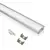 Perfil de Led Embutir em Branco com Difusor 24mmx7mm - loja online