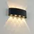 Arandela LED 8W Lente 8 Fachos 3000K Externa Bivolt Preta - comprar online