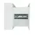 Arandela 6w De Parede Branca Facho Duplo Regulavel 3000k Branca Quente Embuled - comprar online