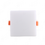 Luminaria Painel LED 2Em1 Emb e Sob Borda Infinita Quadrado 24W 3K/4K/6,5K Embuled