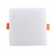 Luminaria Painel LED 2Em1 Emb e Sob Borda Infinita Quadrado 36W 3K/4K/6,5K Embuled