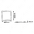 Luminaria Painel LED Embutir 36w 40X40 BRANCO PVC 3K/4K/6,5K - loja online