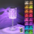 Luminaria LED Abajur Cristalina 3W RGB Embuled na internet