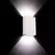 Arandela de Parede Facho Duplo LED 4W Externa e Interna 3000K Luz Quente Bivolt Branca - loja online