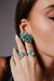 Brinco ear cuff esmeralda fusion maxi - Rafa Boher - Semijoias, Prata 925 e Moissanites