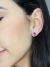 Brinco oval com pedra natural e Moissanite - Rafa Boher - Semijoias, Prata 925 e Moissanites