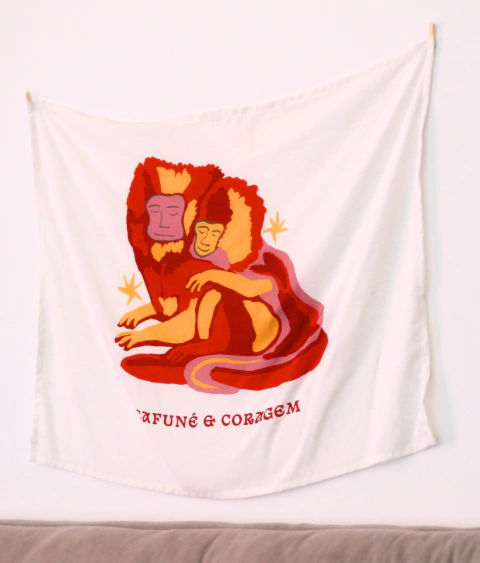 Bandeira Cafuné e Coragem