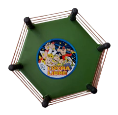 Mini Hexadrilátero + 4 Luchadores Cabezones (Verde) en internet