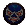 Botón Diamante Azul
