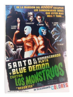 Sticker Santo y Blue Demon contra Los Monstruos
