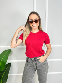 T-shirt Lisa Vermelho Carmim na internet