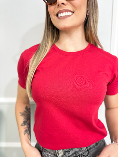 T-shirt Lisa Vermelho Carmim - comprar online