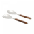 Conjunto 2 Peças para Salada de Aço Inox com Cabo de Bambu - Wolff
