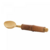 Conjunto 4 Colheres de Café de Aço Inox com Cabo de Bambu Dourado - Wolff