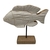 Escultura Em Madeira Formato Peixe 20X20X5Cm